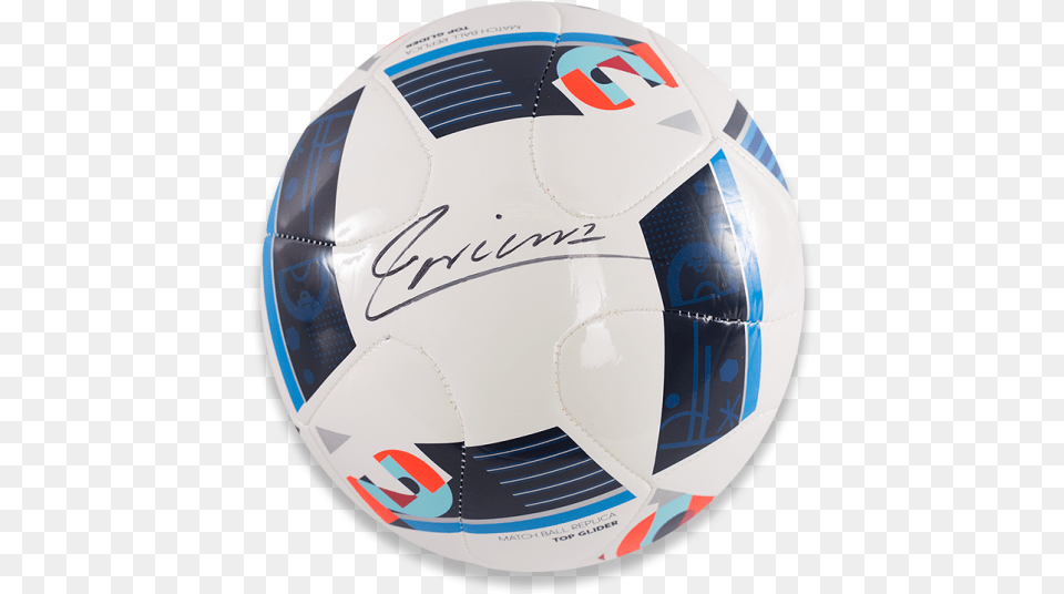 Andres Iniesta Signed Uefa Euro 2016 Football Futebol De Salo, Ball, Soccer, Soccer Ball, Sport Free Png Download