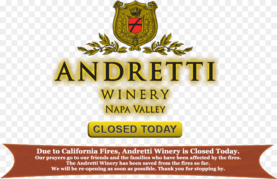 Andretti Logo Homepage Temporary Closed 1 Andretti Winery, Advertisement, Badge, Poster, Symbol Png