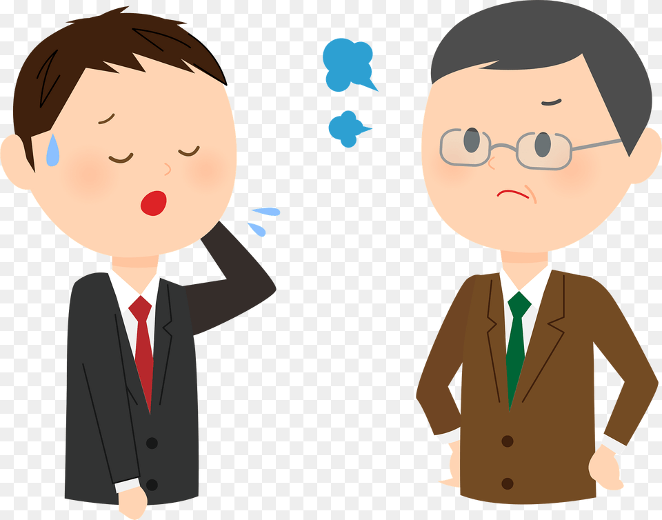 Andrew And Scott Office Worker Is Getting Mad Clipart, Suit, Blazer, Clothing, Coat Png Image