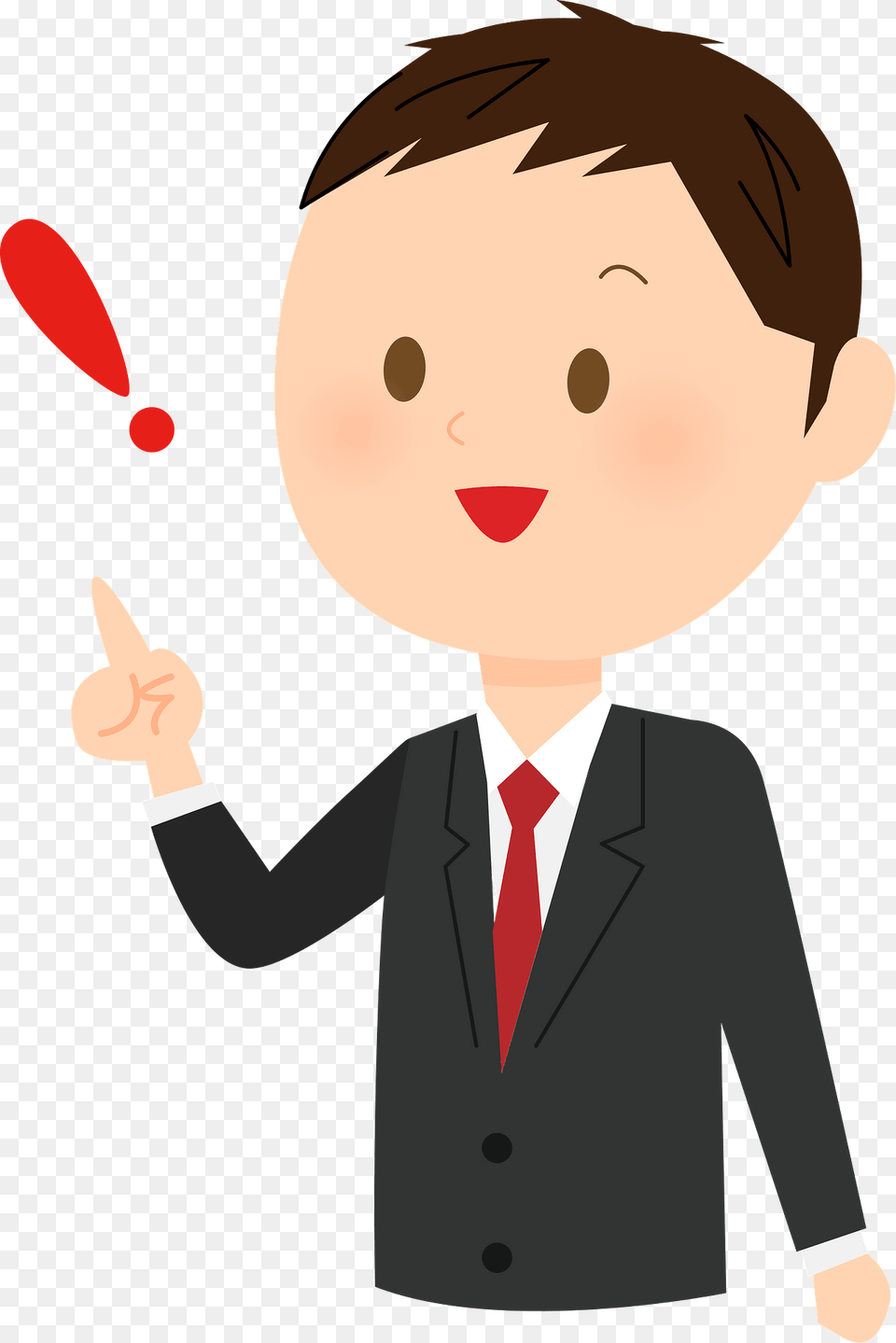 Andrew Businessman Is Giving Notice Clipart, Person, Formal Wear, Cutlery, Head Png