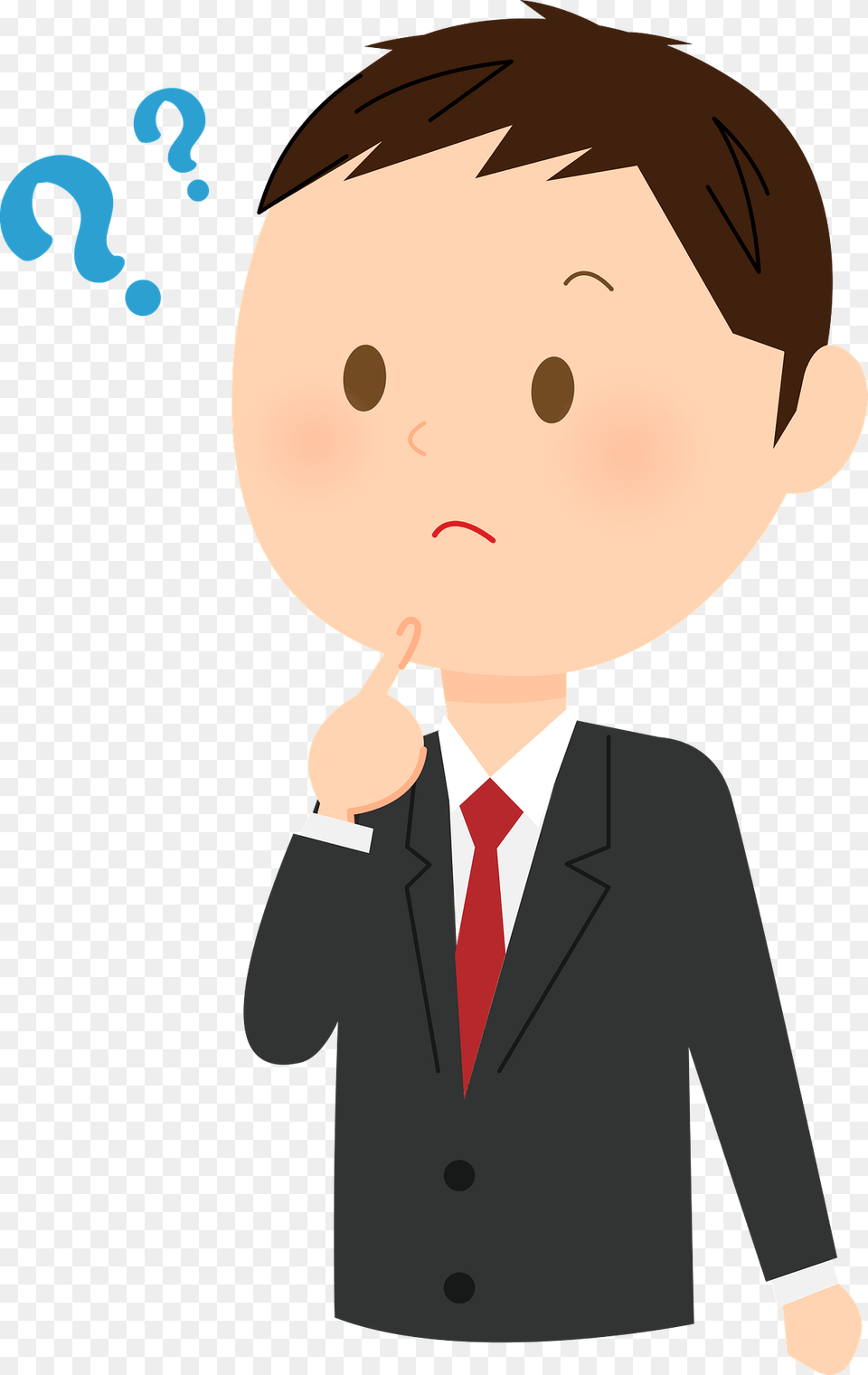 Andrew Businessman Is Questioning Clipart, Suit, Clothing, Formal Wear, Coat Png