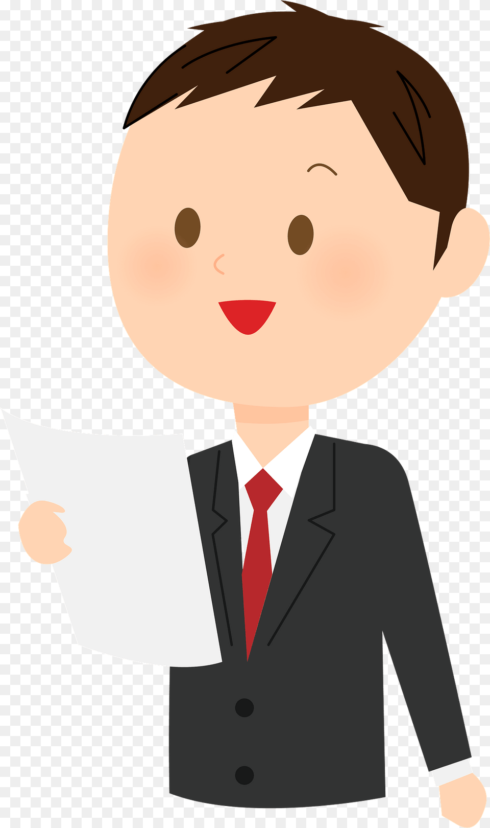 Andrew Businessman Is Reading A Document Clipart, Suit, Clothing, Person, Formal Wear Free Transparent Png