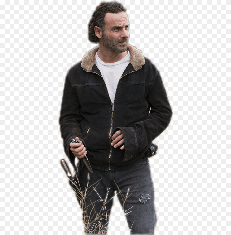 Andrew Garfield Walking Dead Rick Grimes, Clothing, Coat, Jacket, Adult Free Png