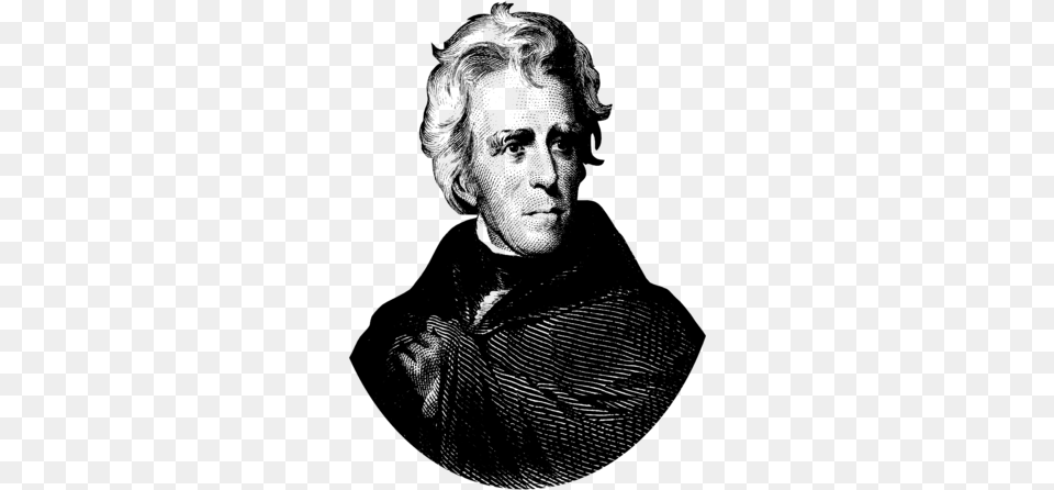 Andrew Jackson Black And White, Gray Free Transparent Png