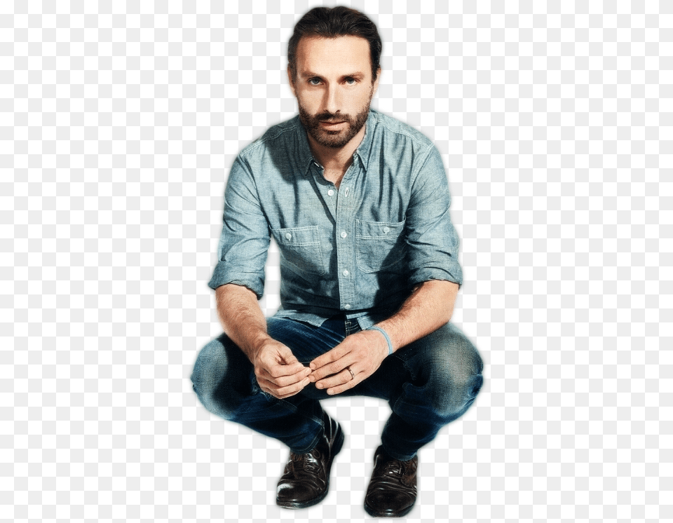 Andrew Lincoln, Sitting, Adult, Clothing, Person Png