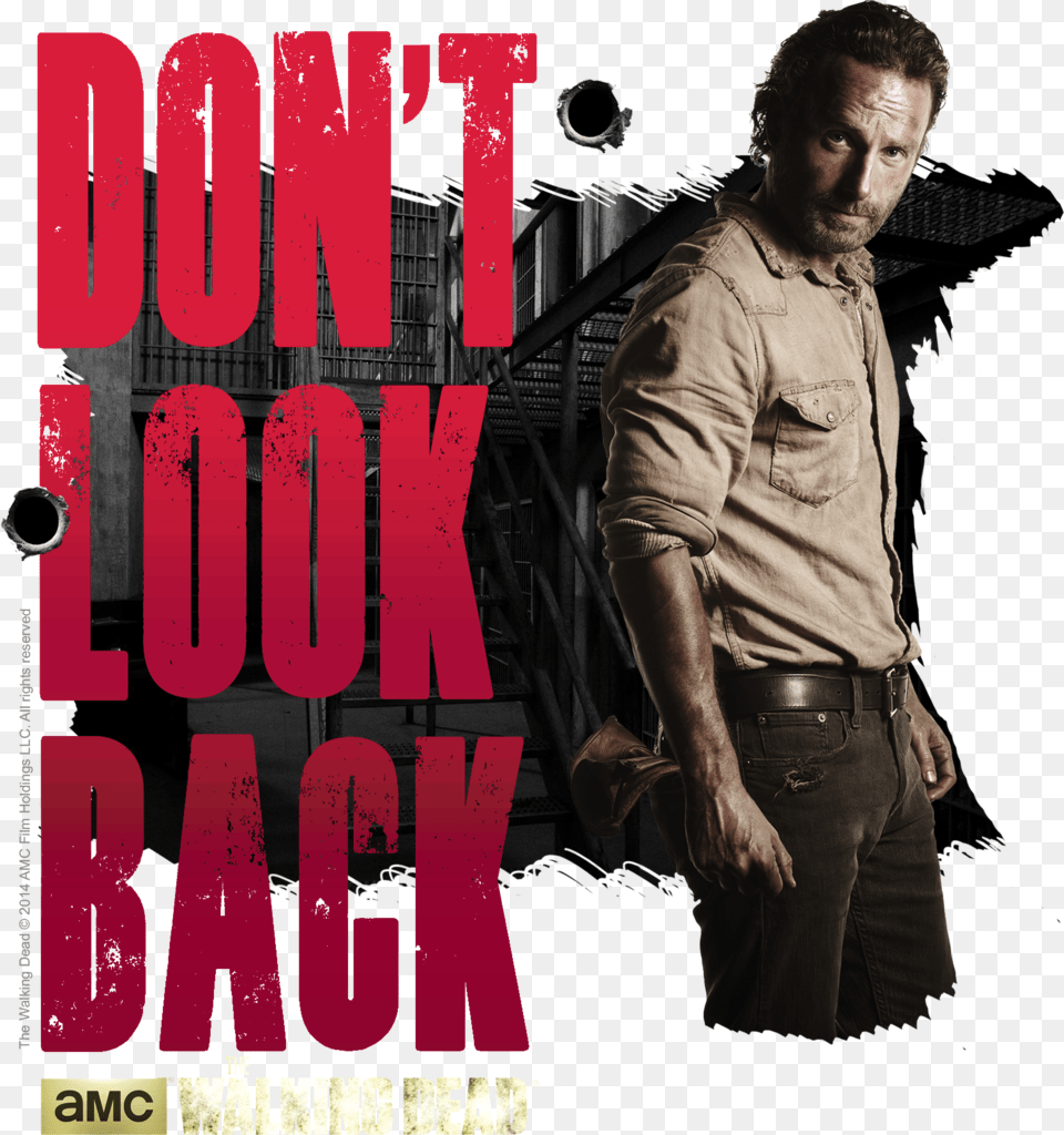 Andrew Lincoln Signed 11x14 Photo Rick Grimes Walking, Adult, Person, Man, Male Free Png Download