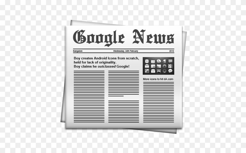 Android, Text, Newspaper, Blackboard Free Transparent Png