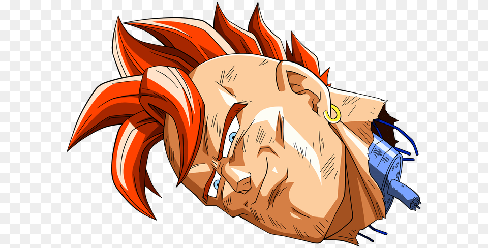 Android 16 Dbz Android 16 Head, Anime, Person Free Png Download