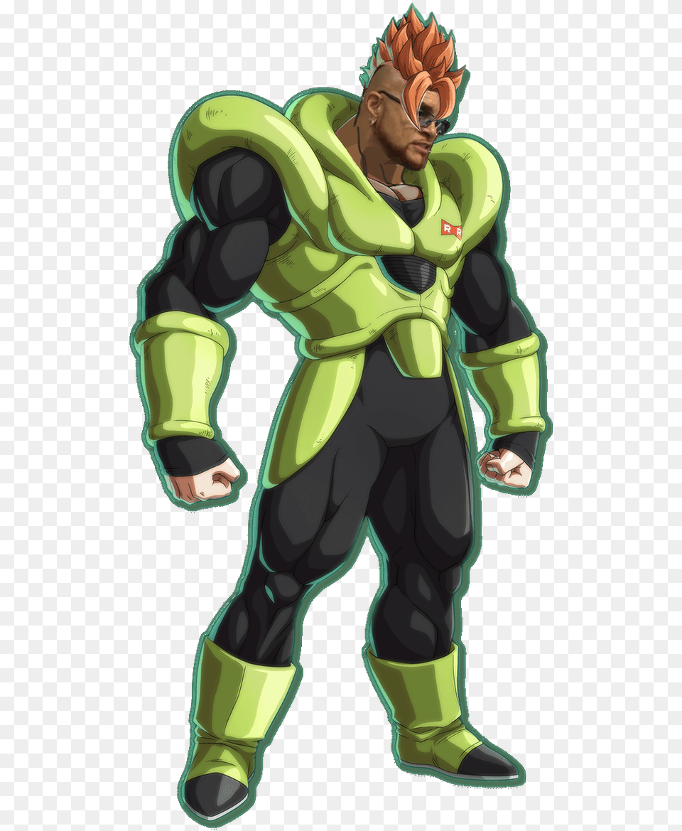 Android 16 Dragon Ball Fighterz, Book, Comics, Publication, Person Free Png