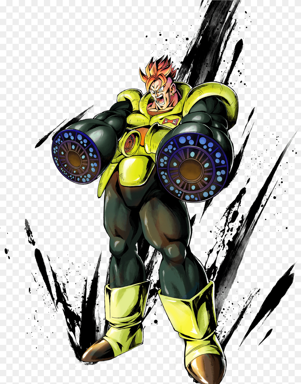Android 16 Dragon Ball Legends, Adult, Art, Graphics, Male Free Png