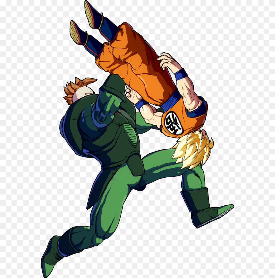 Android 16 Dunking Goku, Book, Comics, Publication, Baby Png