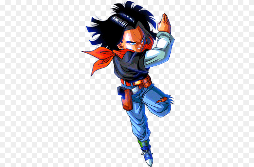 Android 17 5 By Alexiscabo1 D9j95lf Alexiscabo1 Android, Book, Comics, Publication, Person Free Png