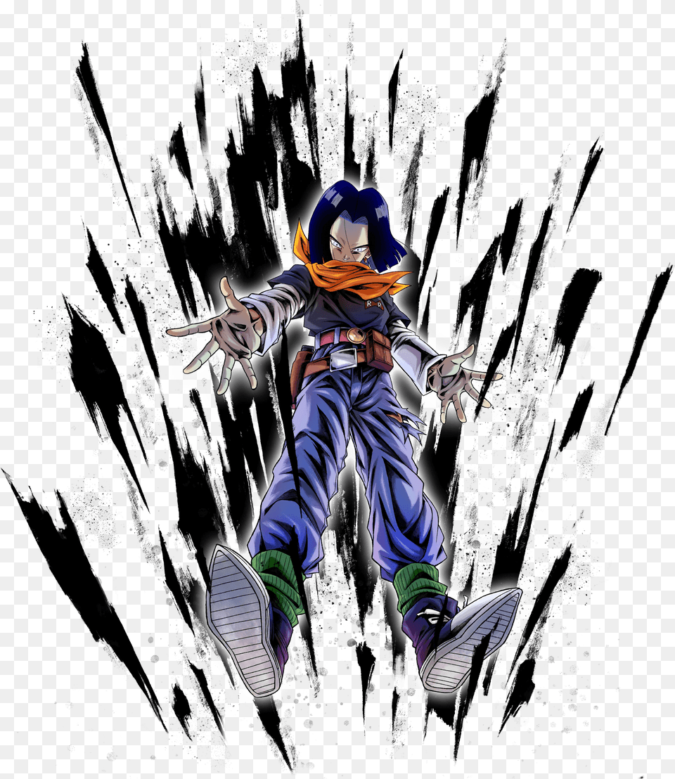 Android 17 Android 17 Dragon Ball Legends, Baby, Person, Book, Comics Free Png Download