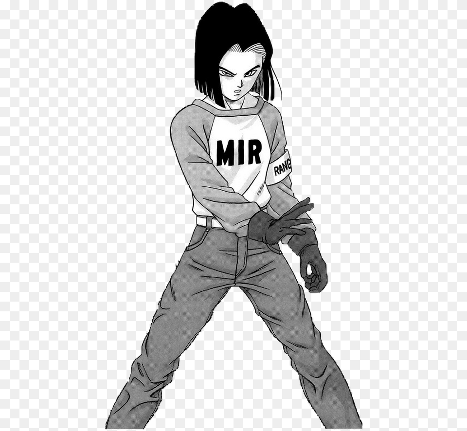 Android 17 Dbs Manga Dragon Ball Super 37 Manga, Book, Comics, People, Person Free Png Download