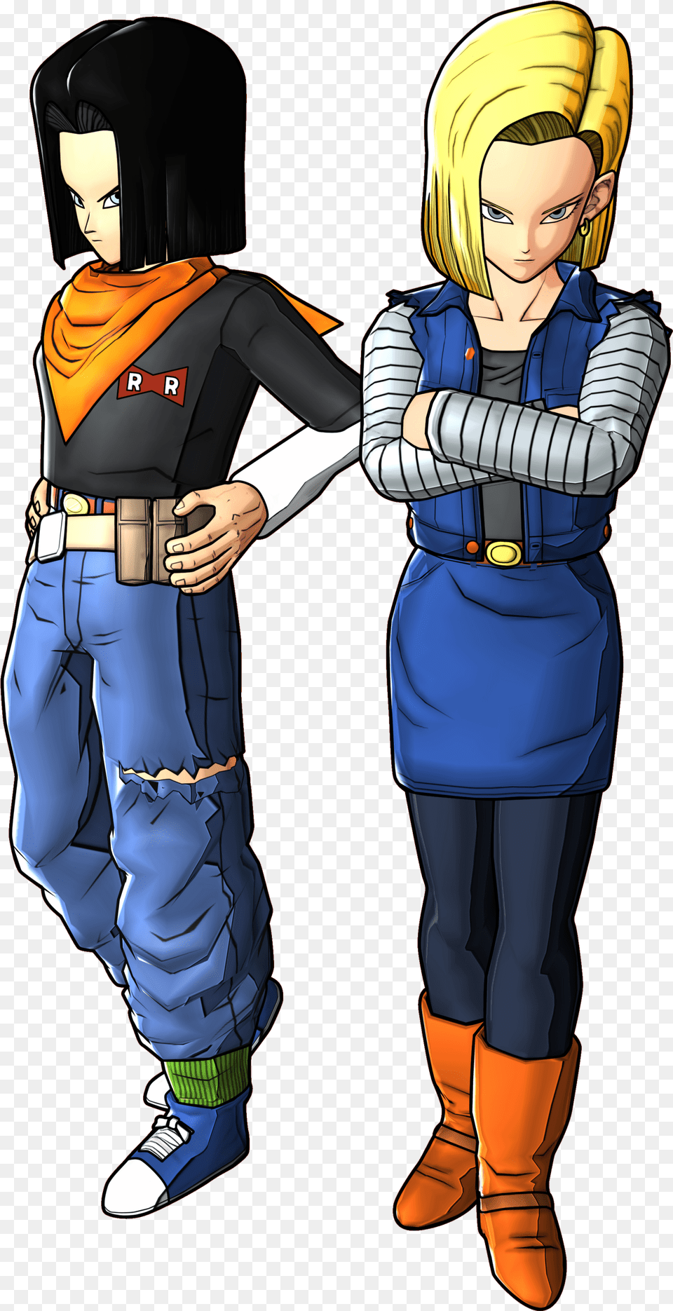 Android 17 Dragon Ball Fighterz Android 18 And 17, Book, Publication, Comics, Adult Png Image