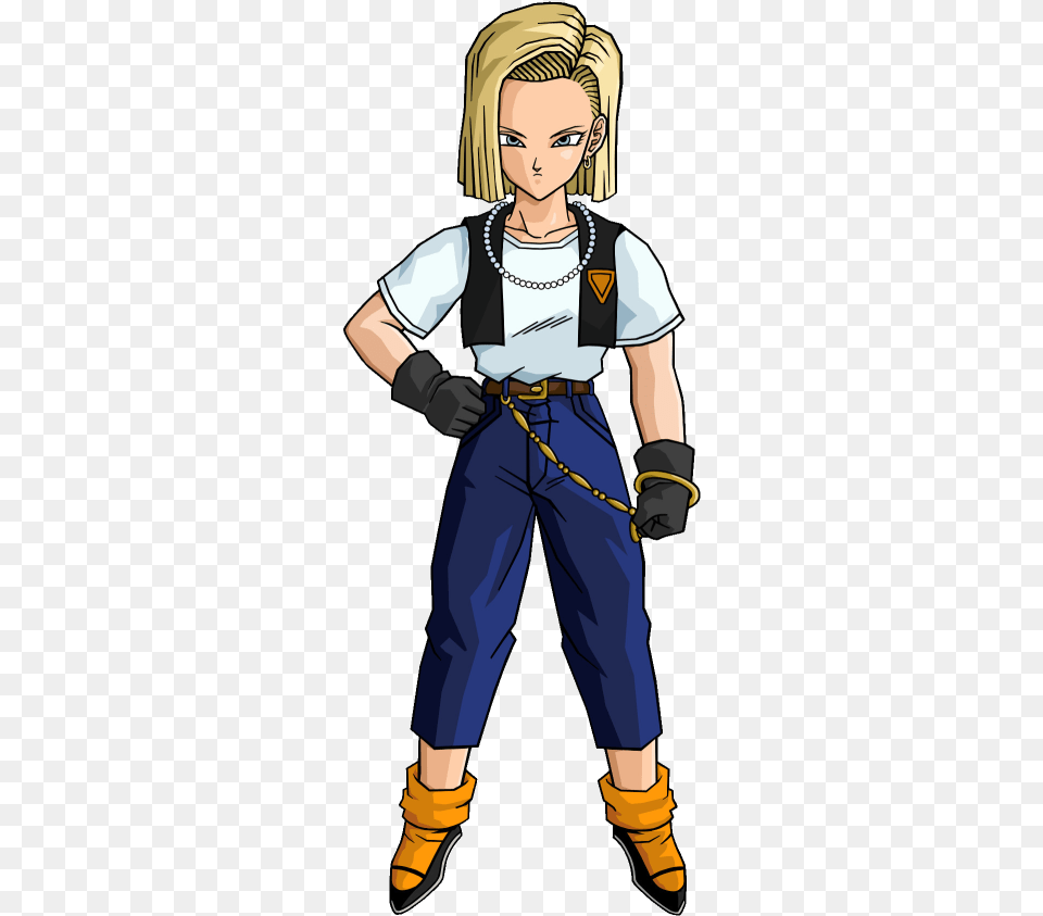 Android 18 Alt Outfit Dragon Ball Z Android 18, Book, Person, Publication, Comics Free Png