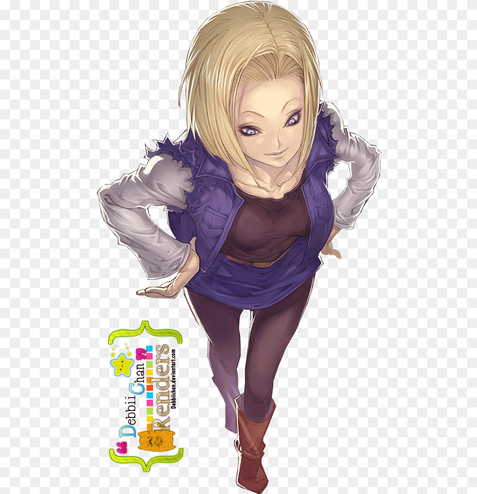 Android 18 Attack On Titan Annie, Book, Publication, Comics, Adult Free Png