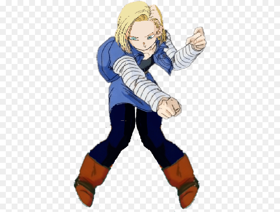 Android 18 Dancing The Para Para Boogie Android, Book, Comics, Person, Publication Free Png