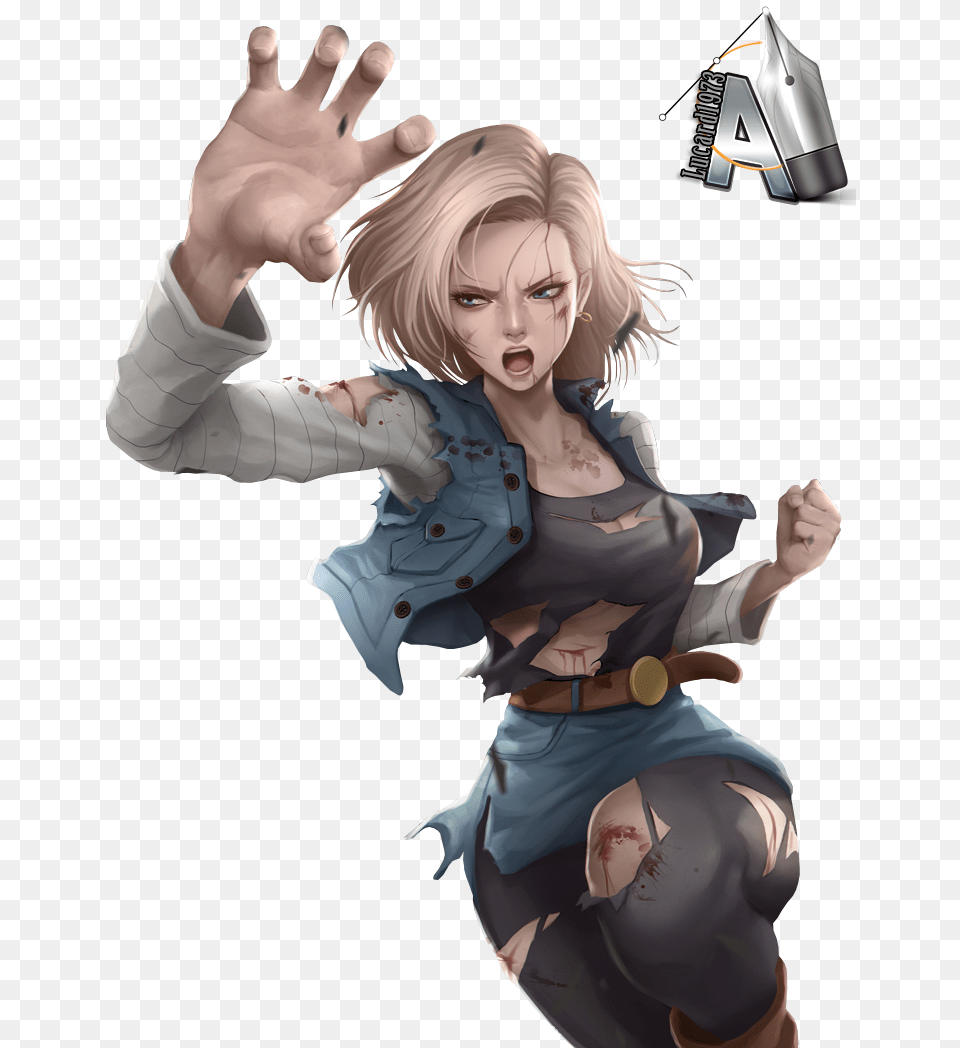 Android 18 Dragon Ball Lazuli Dragon Ball Art, Book, Comics, Publication, Adult Free Png