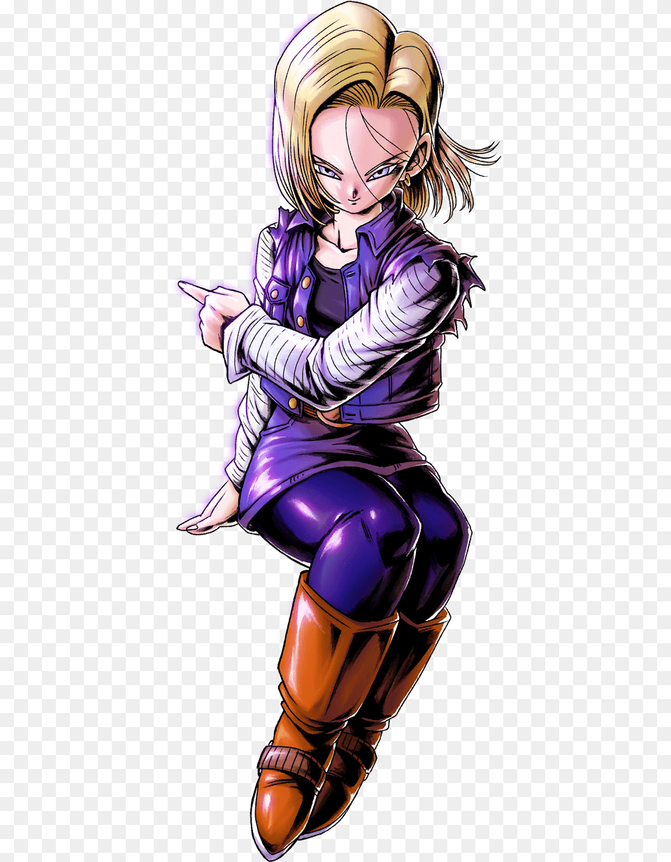 Android 18 Dragon Ball Legends Android, Book, Comics, Publication, Adult Free Png