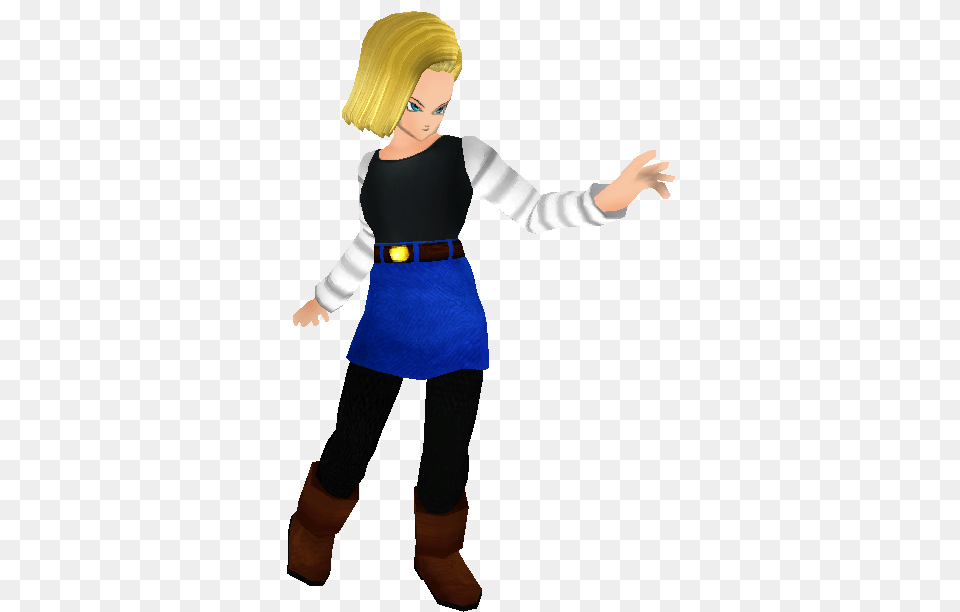 Android 18 From Dragon Ball Z Over Zelda Android 18 3d Model, Adult, Person, Woman, Female Png Image