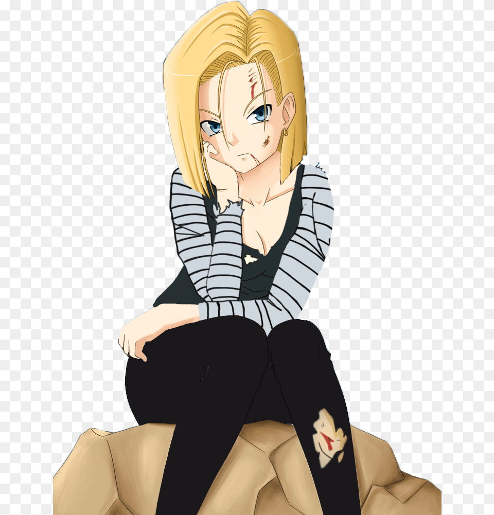 Android 18 Ripped Clothes Download Dragon Ball Android 16 Sexy, Publication, Book, Comics, Adult Png