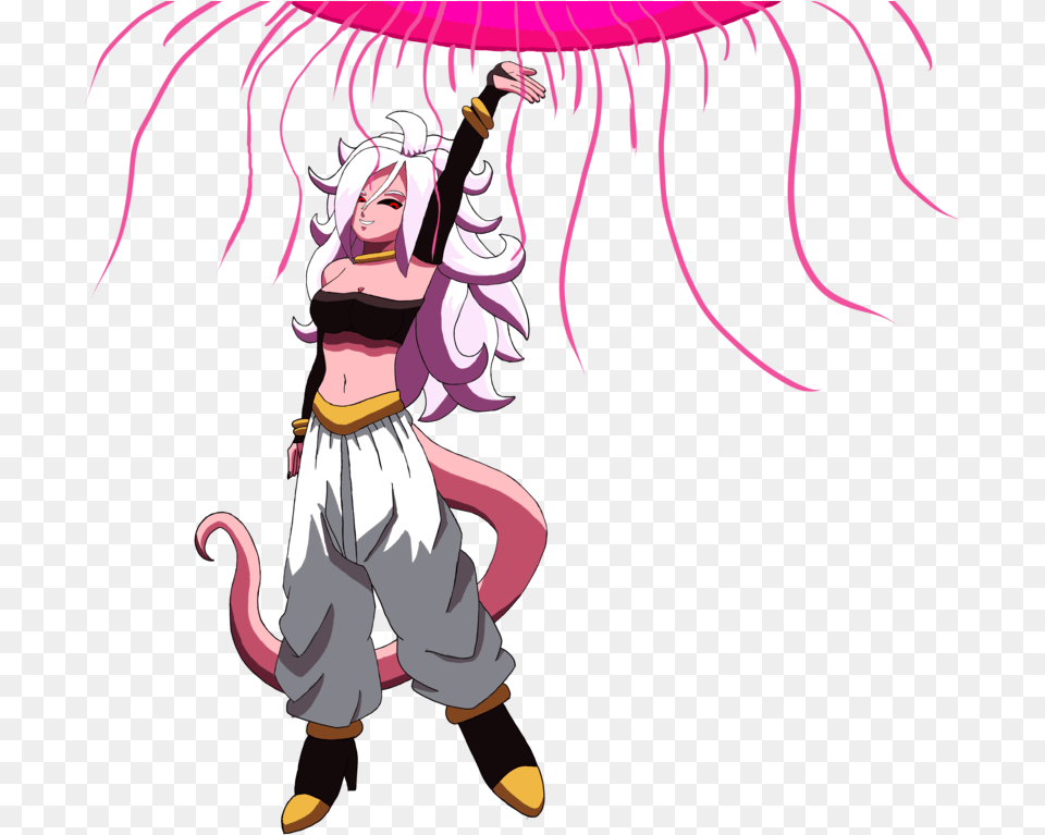 Android 21 By Nitronnen Cartoon, Book, Comics, Publication, Person Free Png Download