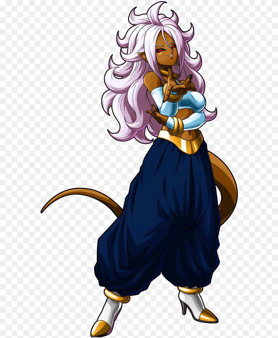 Android 21 Color 10 Dragon Ball Fighterz Majin Buu, Book, Publication, Comics, Person Free Transparent Png