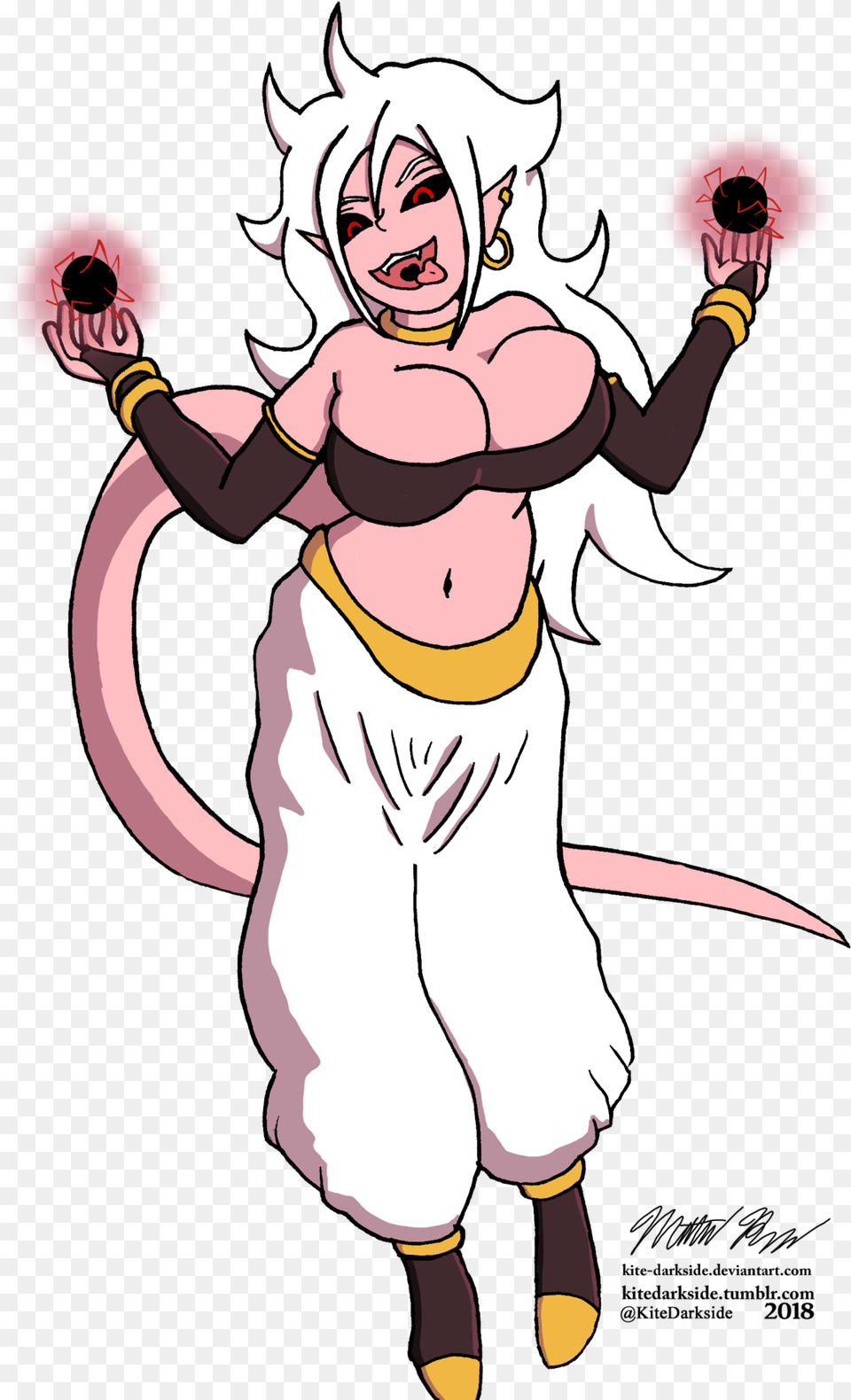 Android 21 Dragon Ball Dbfz Majin Kitedarkside Darkside, Baby, Book, Comics, Person Free Transparent Png