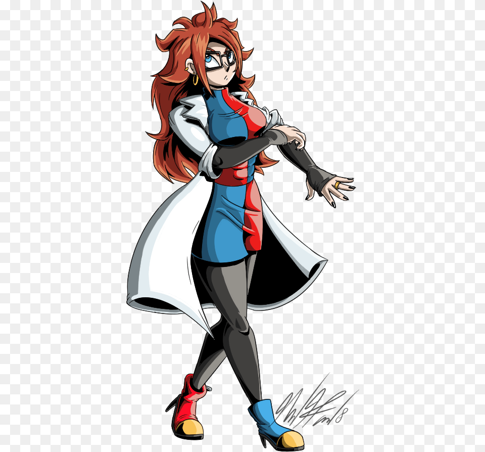 Android 21 Fighterz Android 21, Book, Comics, Publication, Adult Free Png Download