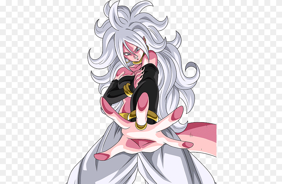 Android 21 Good Dokkan, Book, Comics, Publication, Manga Free Png Download