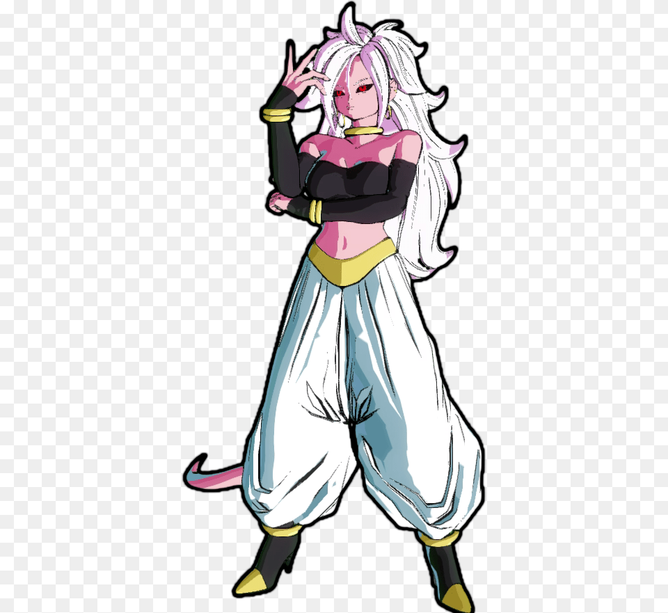 Android 21 Render, Book, Comics, Publication, Adult Free Png Download