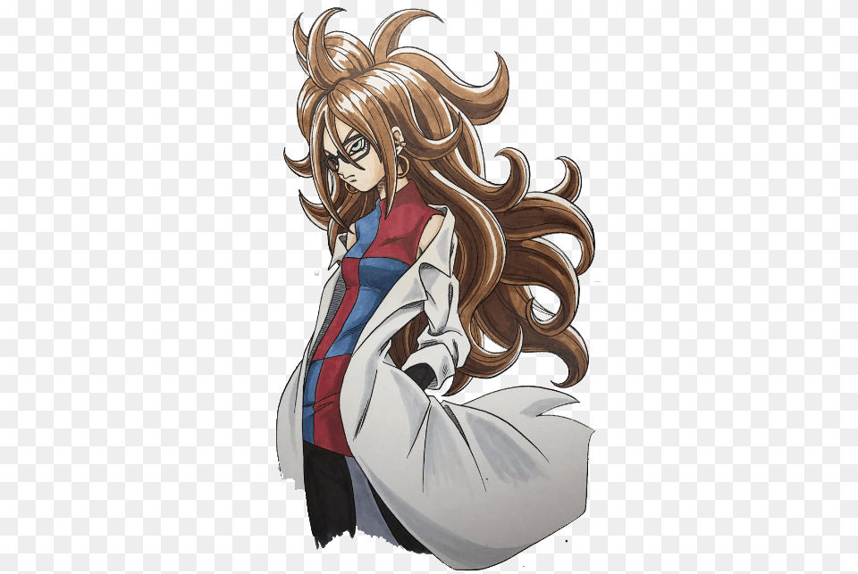 Android 21 Render Dibujos Dragon Ball Fighterz, Publication, Book, Comics, Adult Png Image