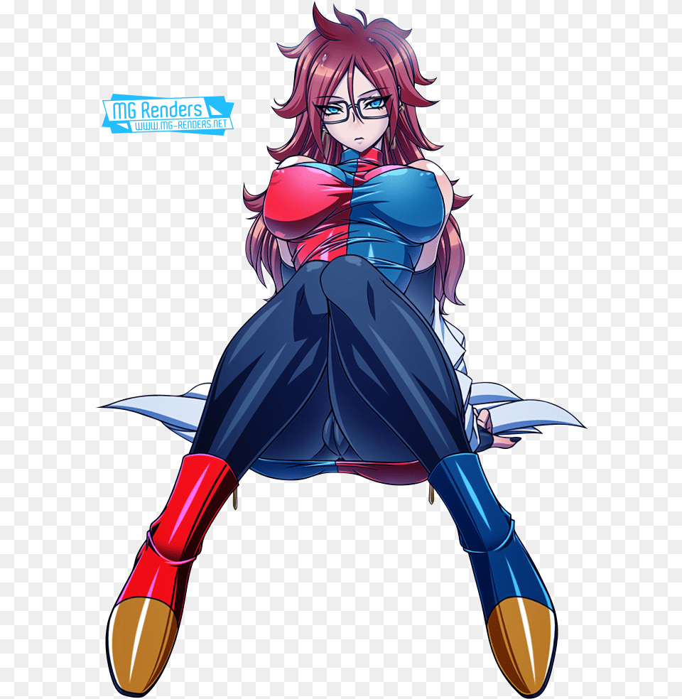 Android Android 21 Hentai Render, Book, Comics, Publication, Adult Free Png Download