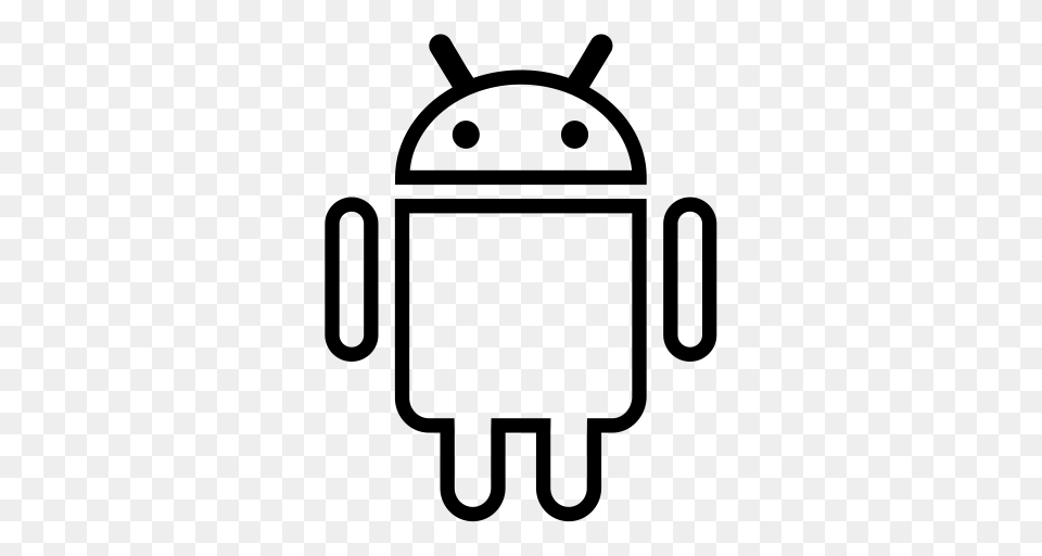 Android Android Cell Phone Icon With And Vector Format, Gray Free Transparent Png