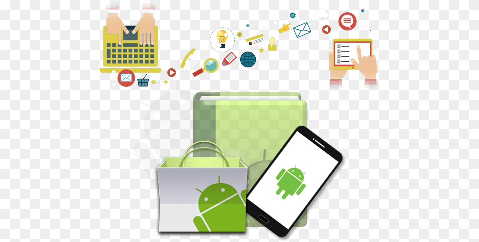 Android App Development Process Google Play, Accessories, Bag, Handbag, Person Png Image