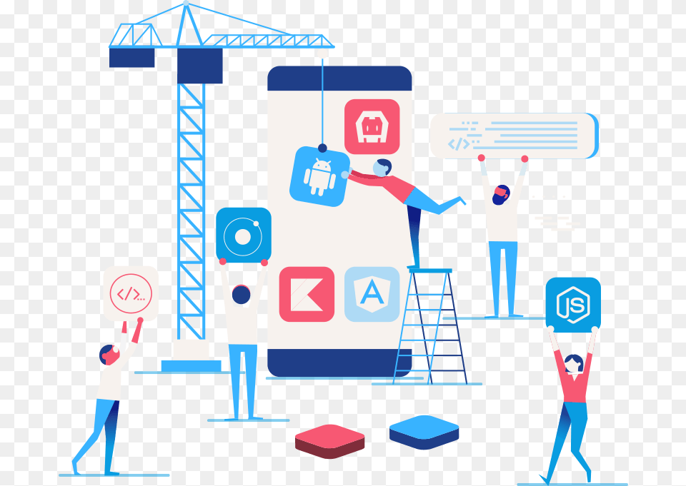 Android App Development Theme Customization Vector Illustration, Person Png Image