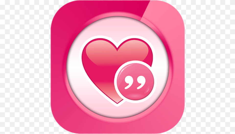 Android App Icon Sample Love Quotes Icon, Heart Png