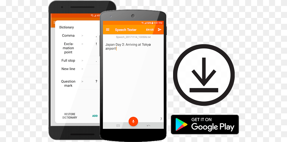 Android App Speech To Text App, Electronics, Mobile Phone, Phone Png