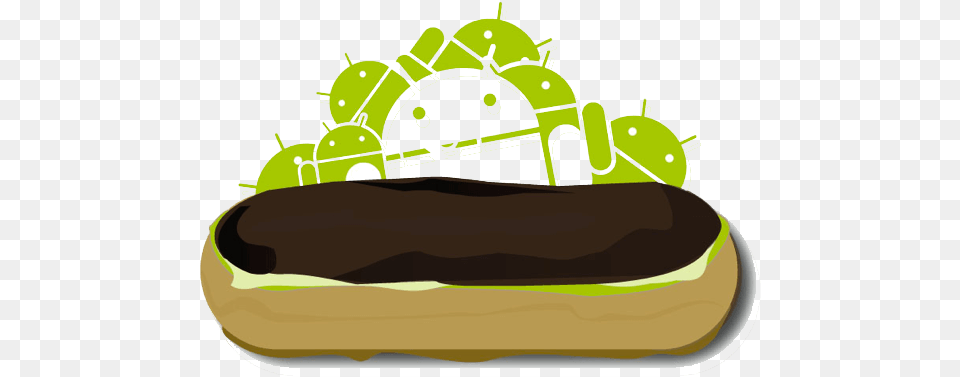 Android Eclair Android 20 21 Eclair, Food, Bulldozer, Machine, Hot Dog Free Transparent Png