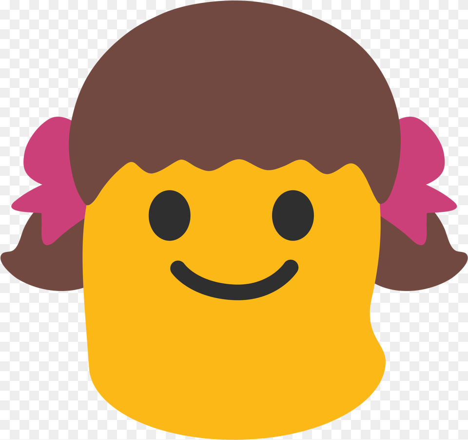 Android Girl Emoji, Plush, Toy, Head, Person Free Transparent Png