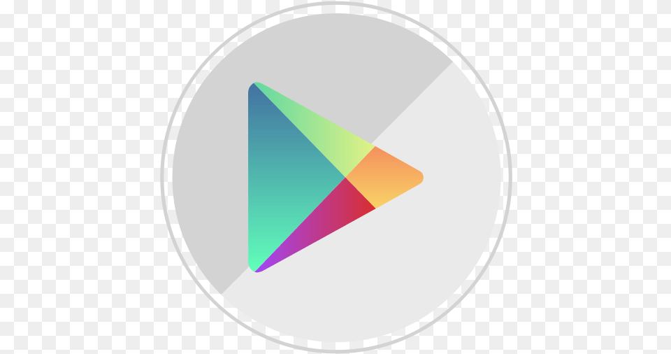 Android Google Googleplay Market Online Shopping Store Google Play Circle Icon, Triangle Free Png