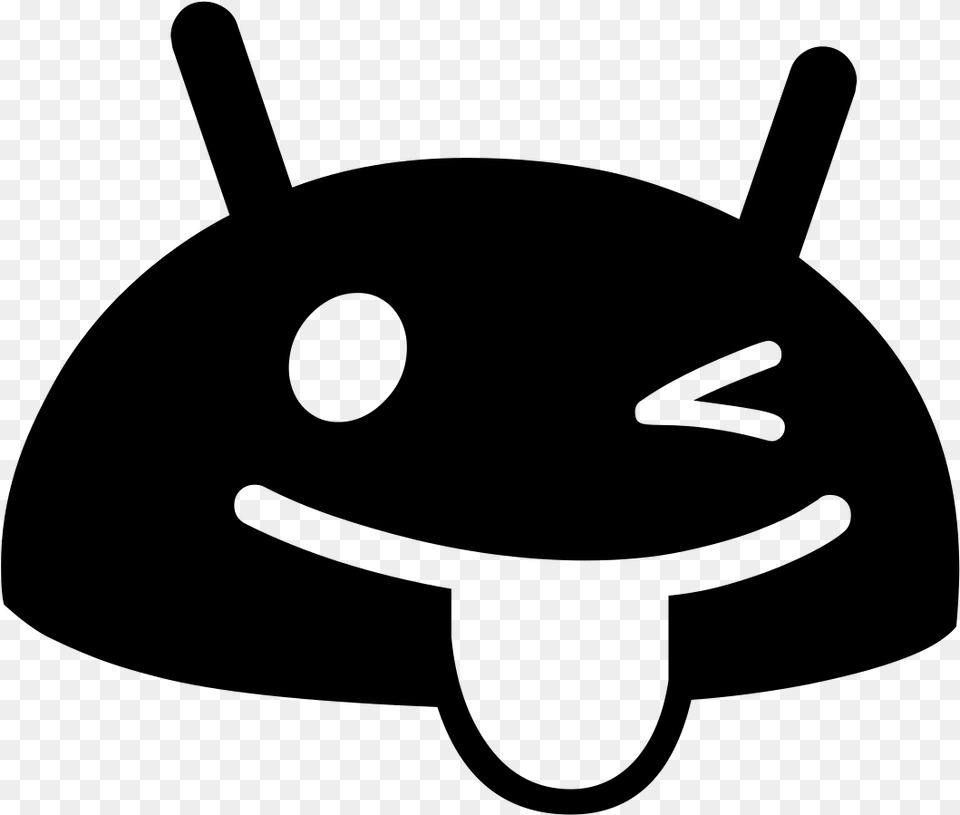 Android Head Svg, Gray Free Transparent Png