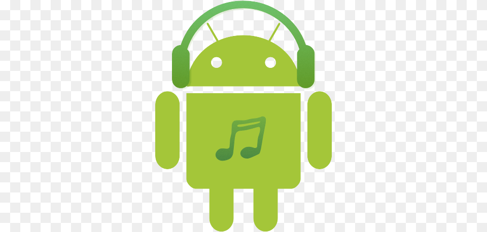 Android Listening To Music Android, Green, Electronics Png Image