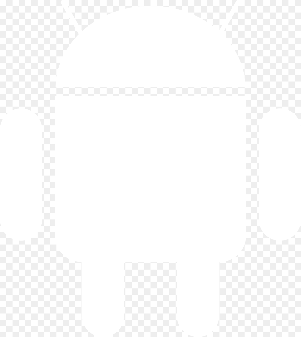 Android Logo Black And White Twitter White Icon, Stencil Free Transparent Png