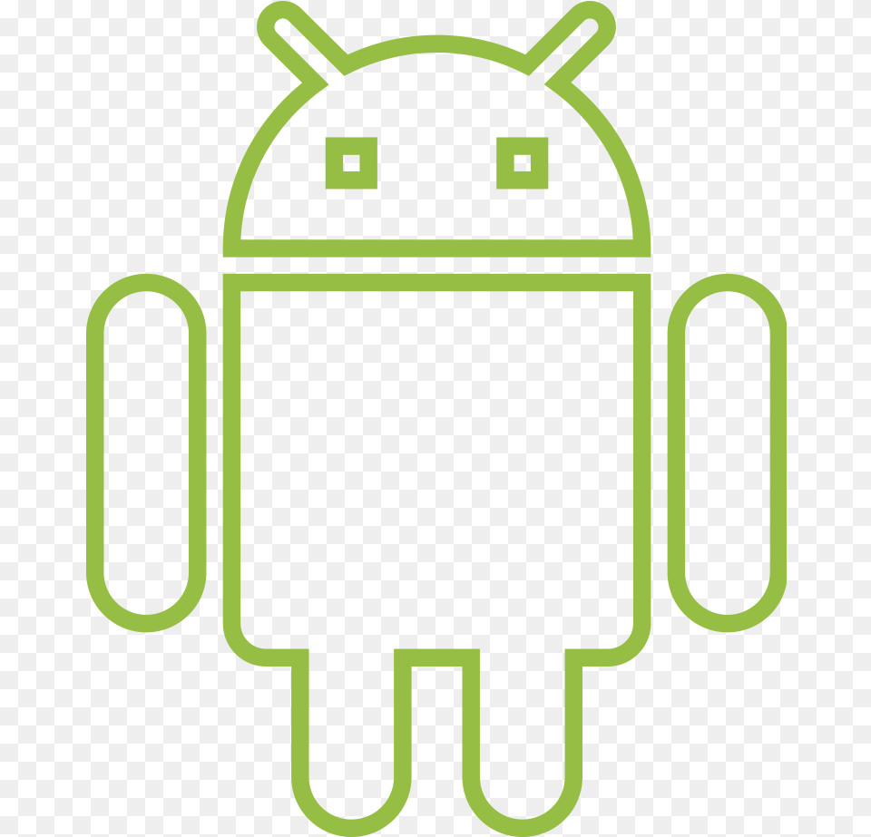 Android Logo Outline, Gas Pump, Machine, Pump, Sticker Free Png Download