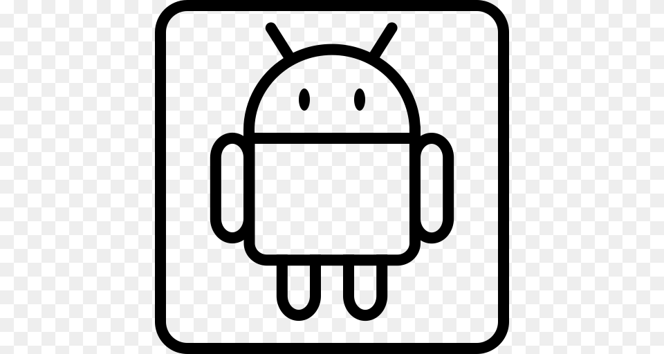 Android Logo Robot Social Social Media Icon, Gray Png Image