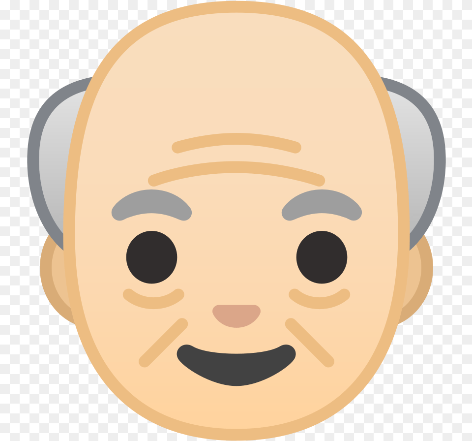 Android Old Man Emoji, Face, Head, Person Png Image