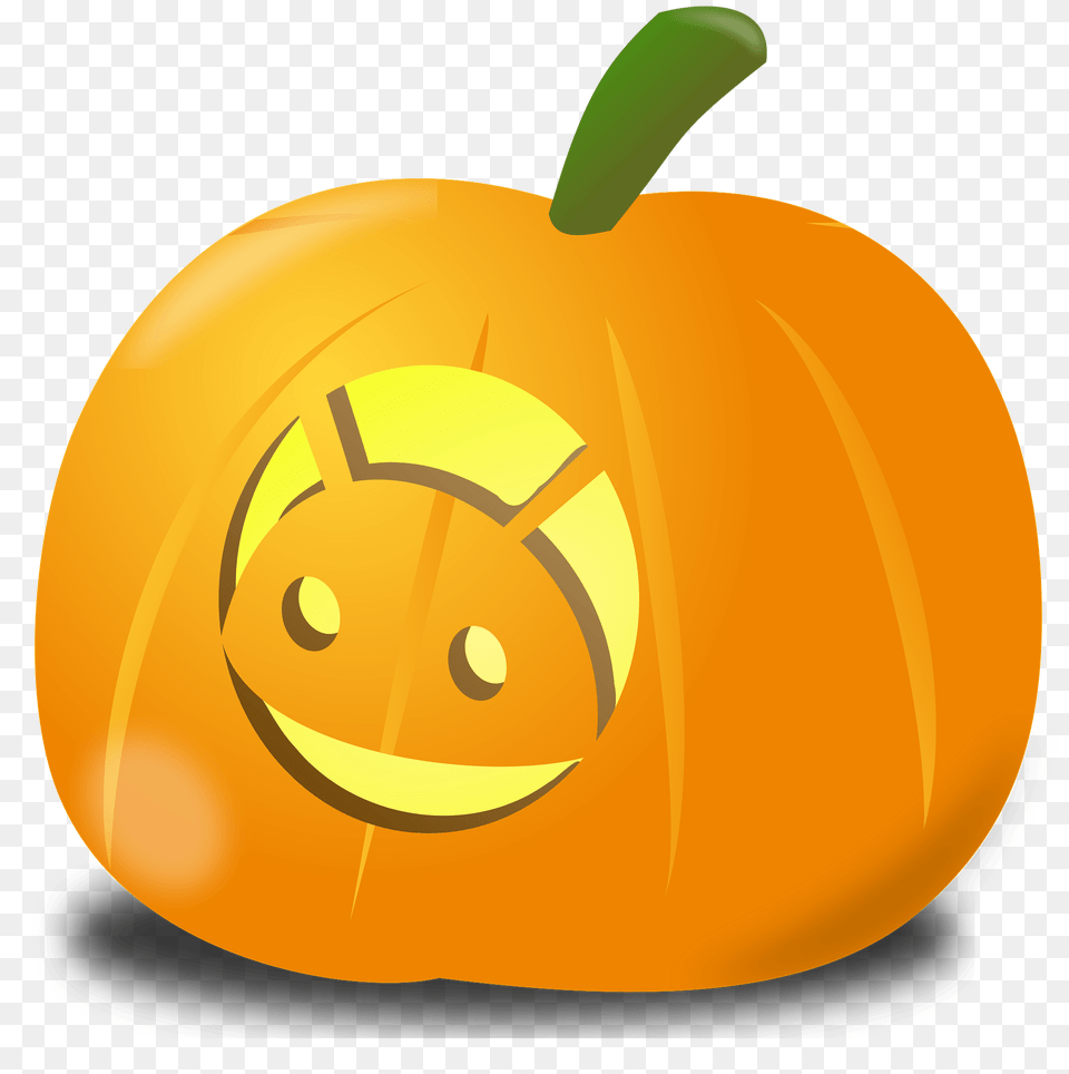 Android Pumpkin Clipart, Food, Plant, Produce, Vegetable Free Png Download