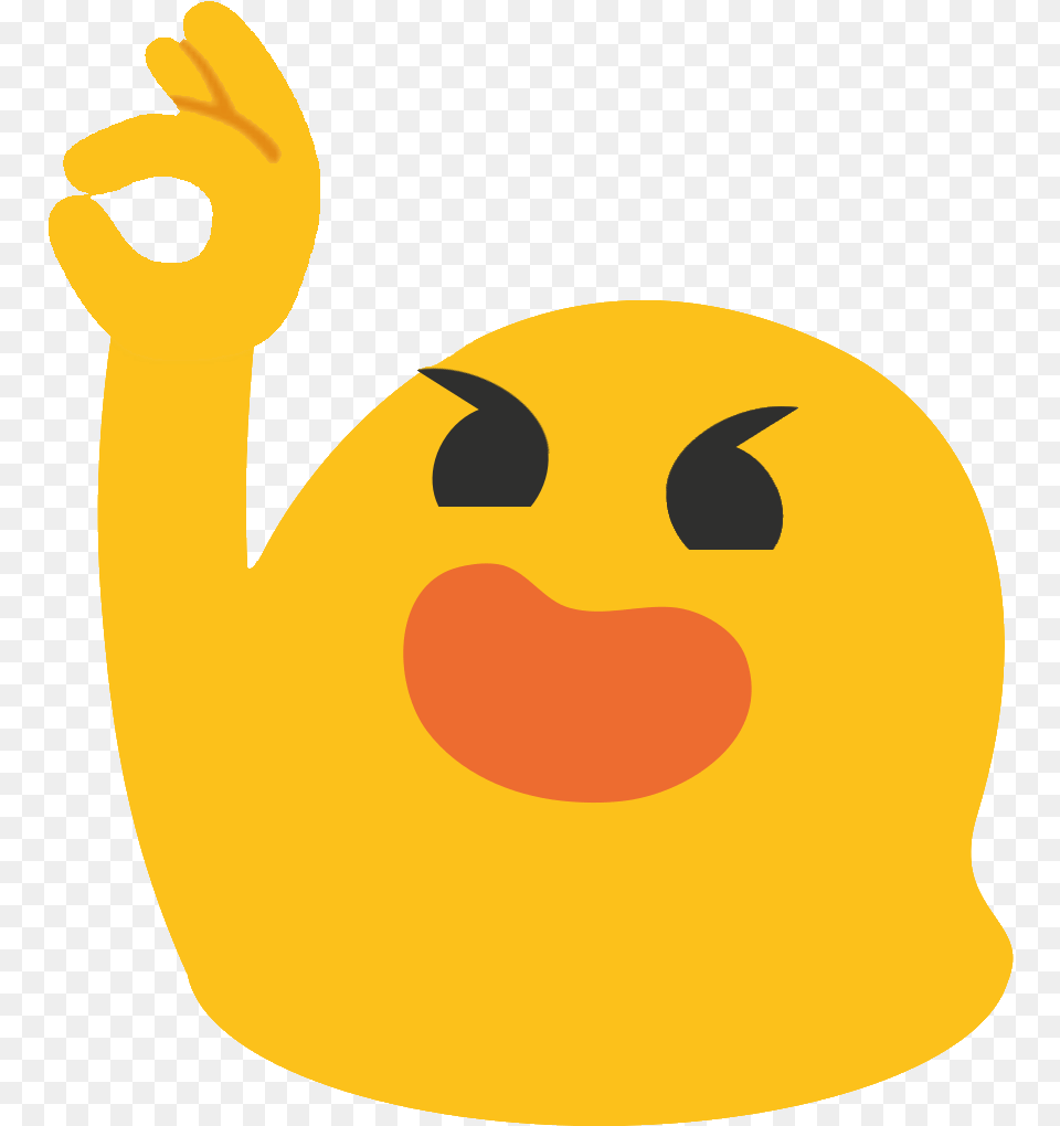 Android Raised Hand Emoji, Disk Free Transparent Png